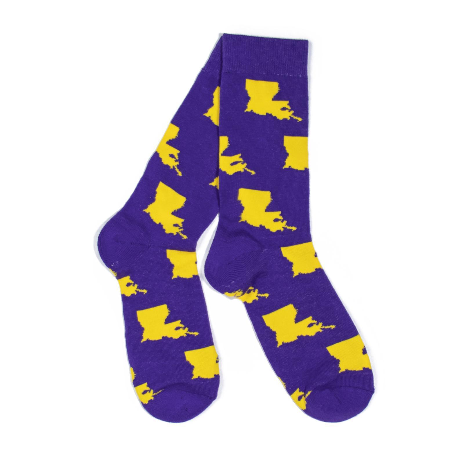 Louisiana Shape Socks-Socks-Southern Socks