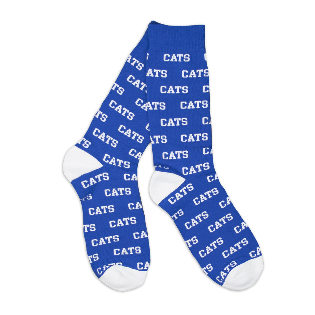 CATS Socks (Blue and White)-socks-Southern Socks
