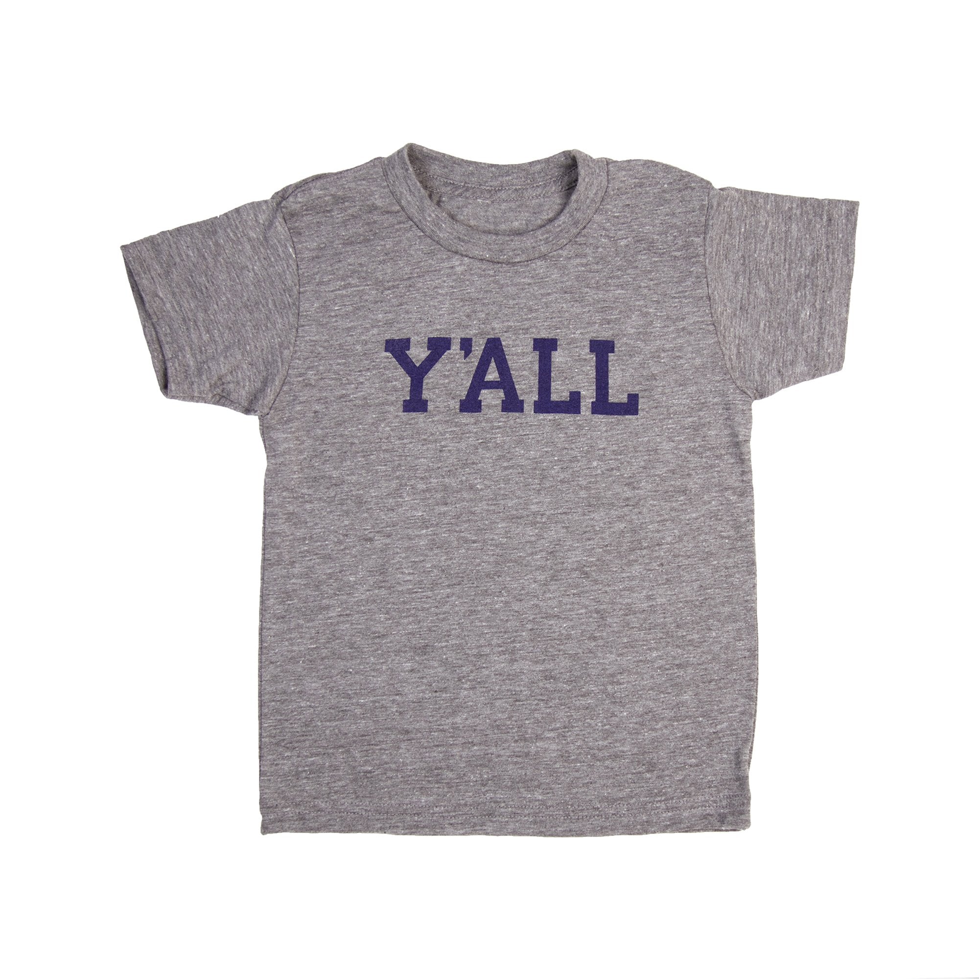 Y'ALL Kids T-Shirt (Grey)-Southern Socks