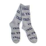 Y'ALL Socks (Grey and Navy)-socks-Southern Socks