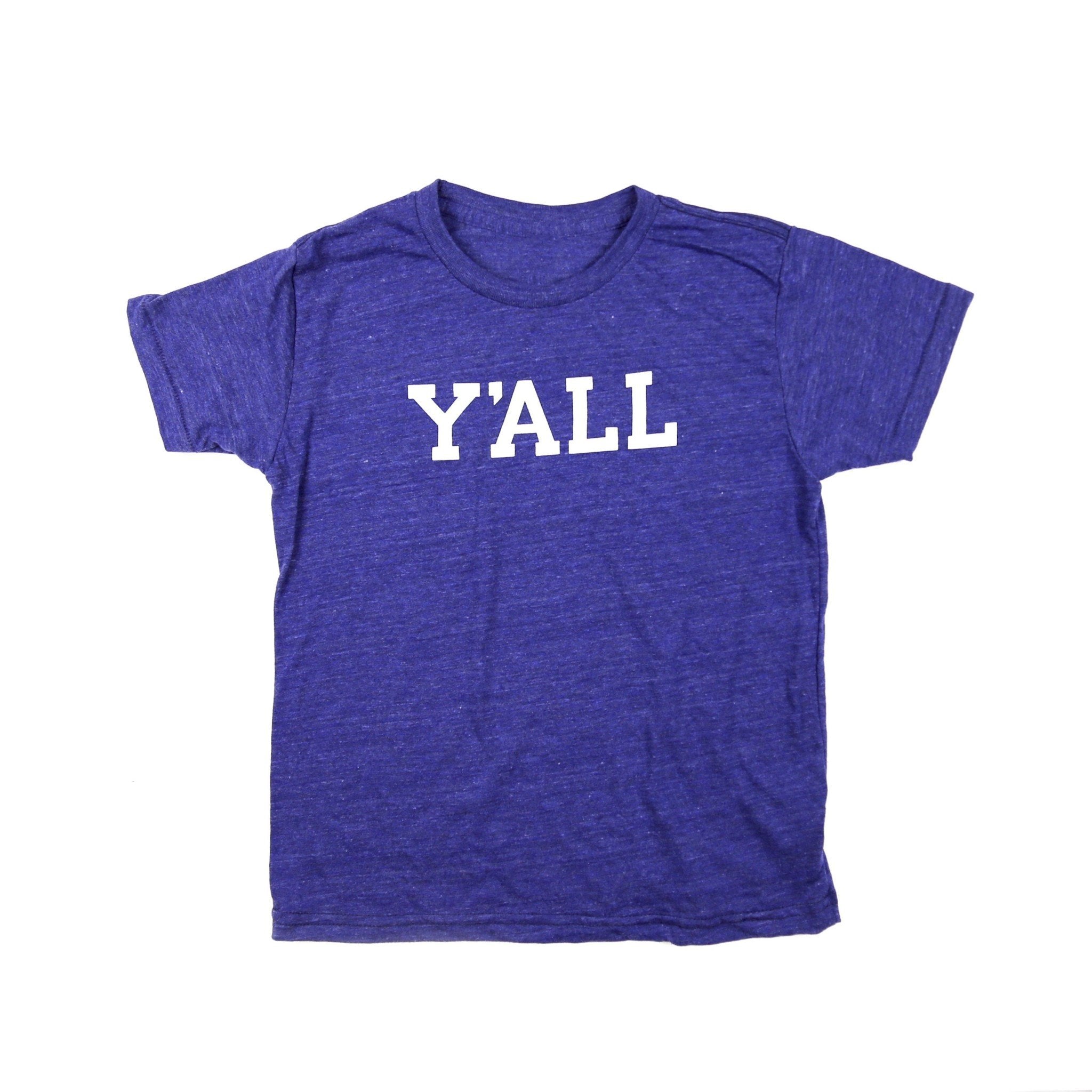 Y'ALL Kids T-Shirt (Blue)-Southern Socks