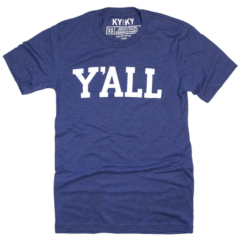 Y'ALL T-Shirt (Blue)-Southern Socks