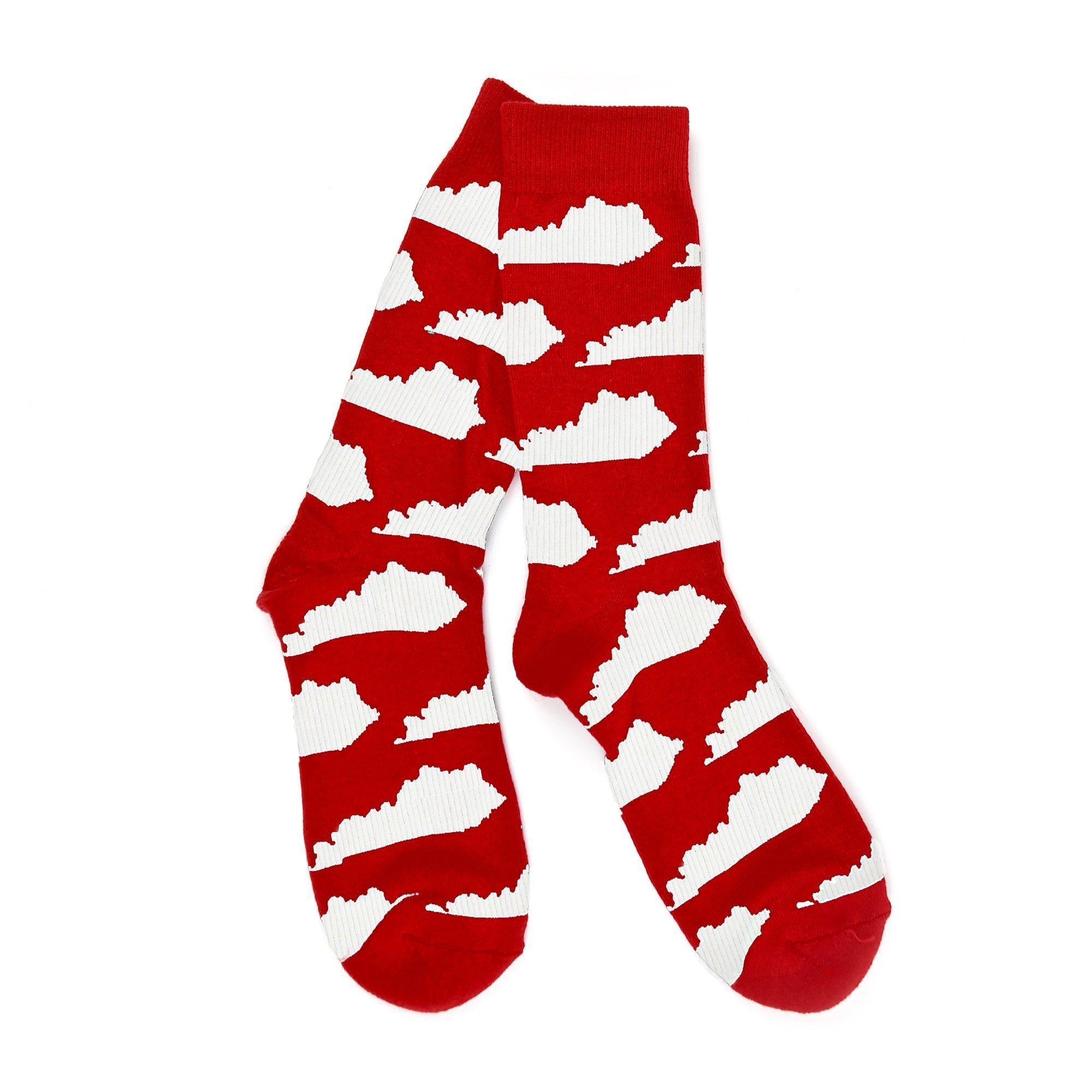 KY Shape Socks (Red and White)-socks-Southern Socks
