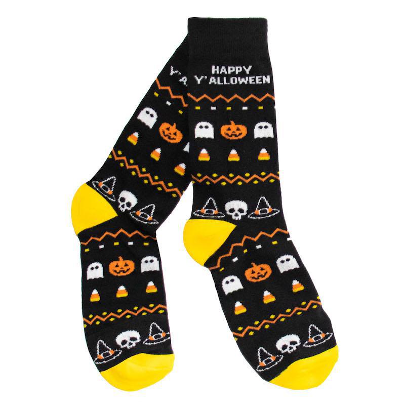 Happy Y'alloween Socks-socks-Southern Socks