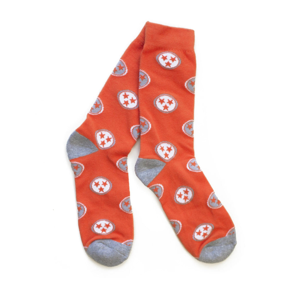 TN Flag Socks (Orange)-socks-Southern Socks