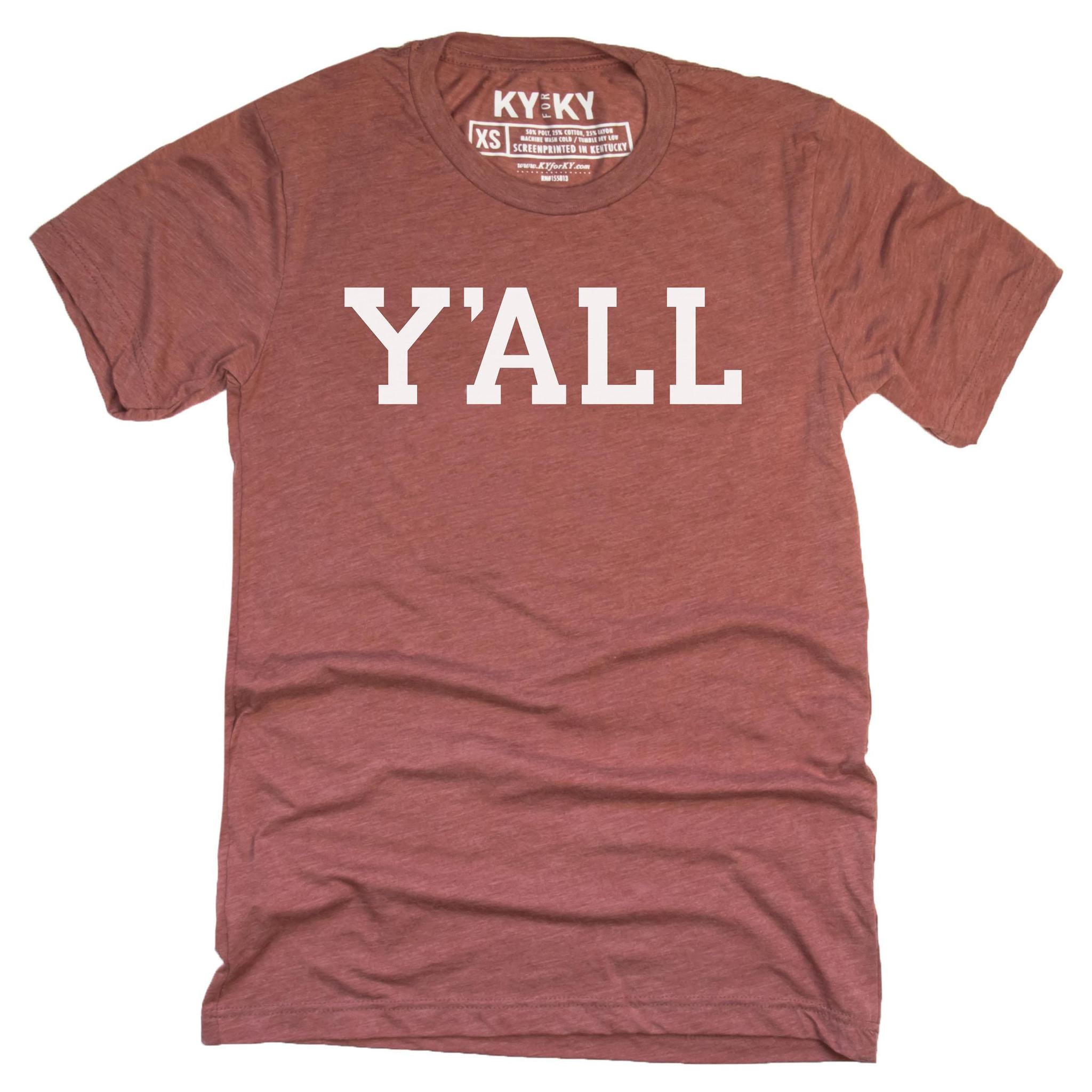 Y'ALL T-Shirt (Clay)-Southern Socks